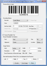 ConnectCode Barcode Software Imager screenshot